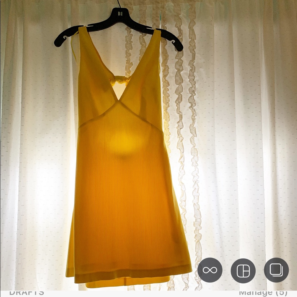 Yellow Zara dress